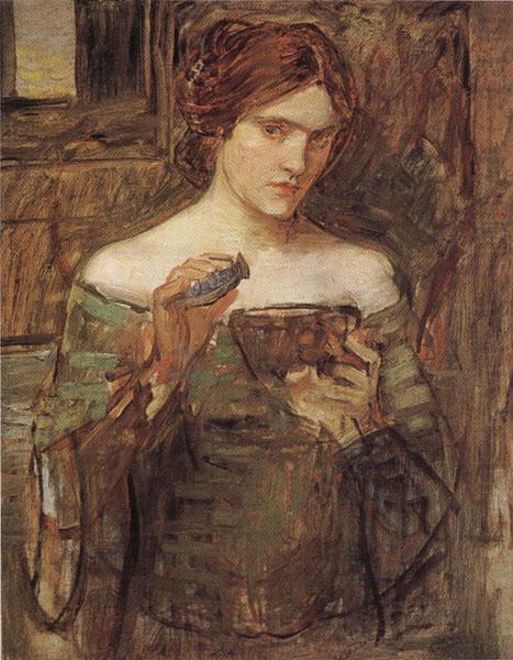 John William Waterhouse Sketch fro The Love Philtre china oil painting image
